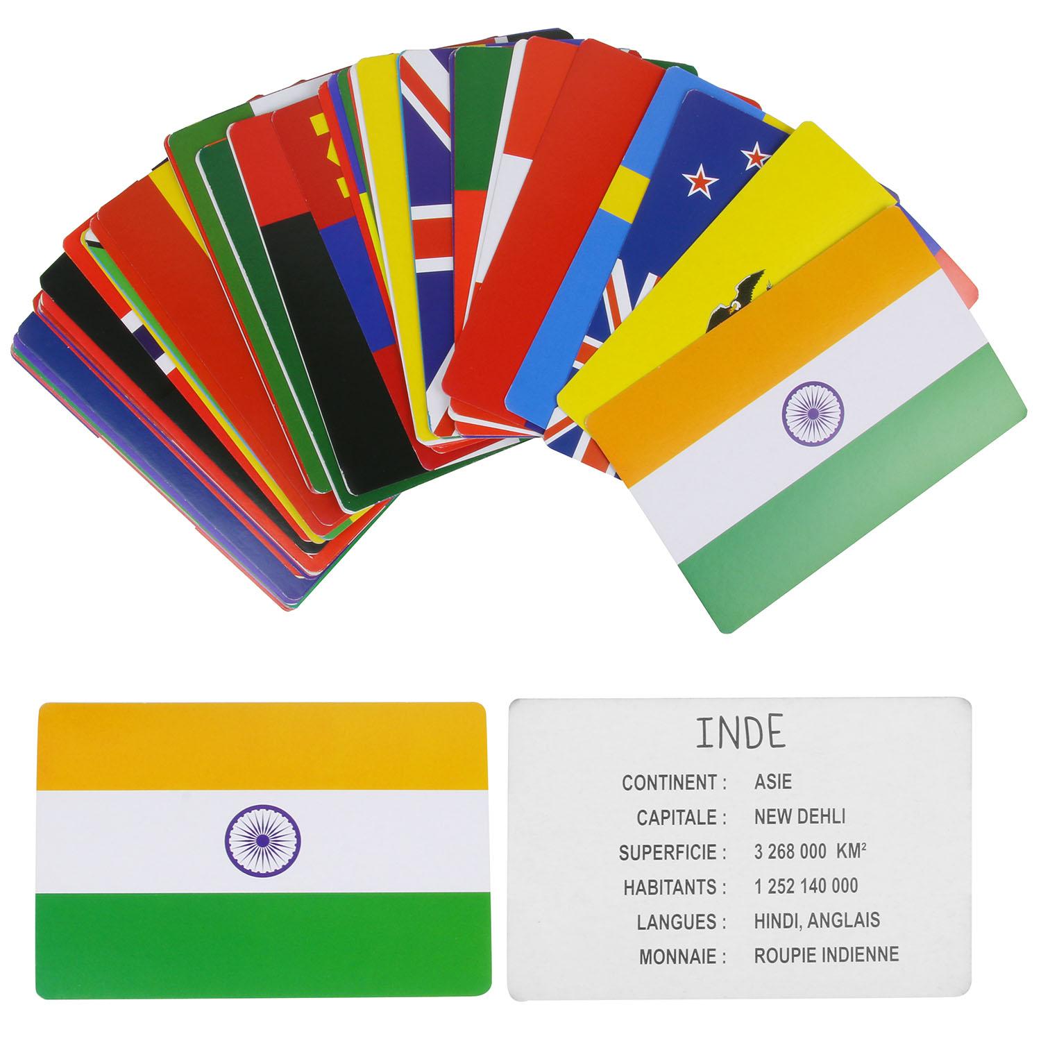 CARTES EDUCATIVES PAYS ET DRAPEAUX