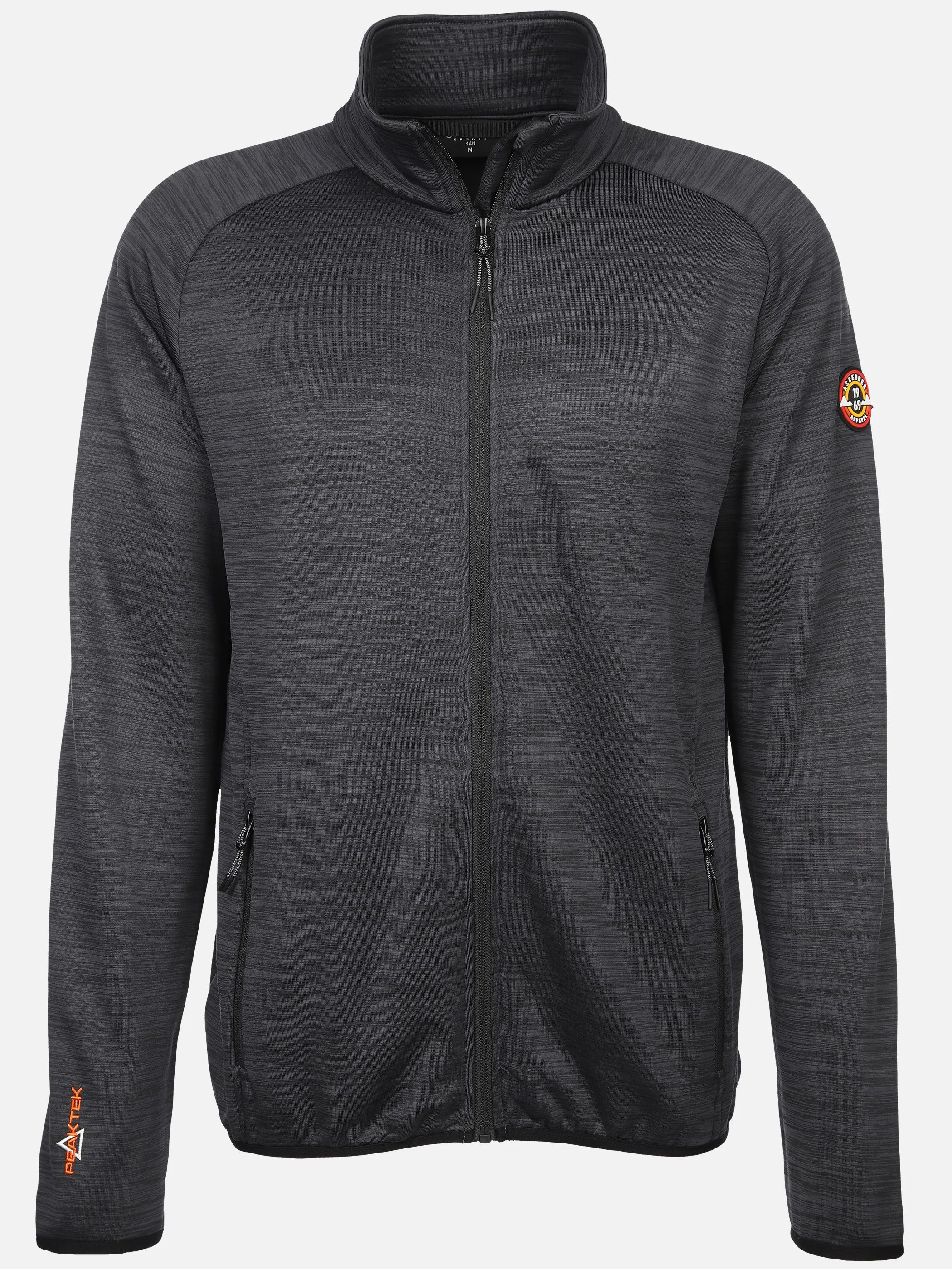 Herren Fleece Jacke meliert