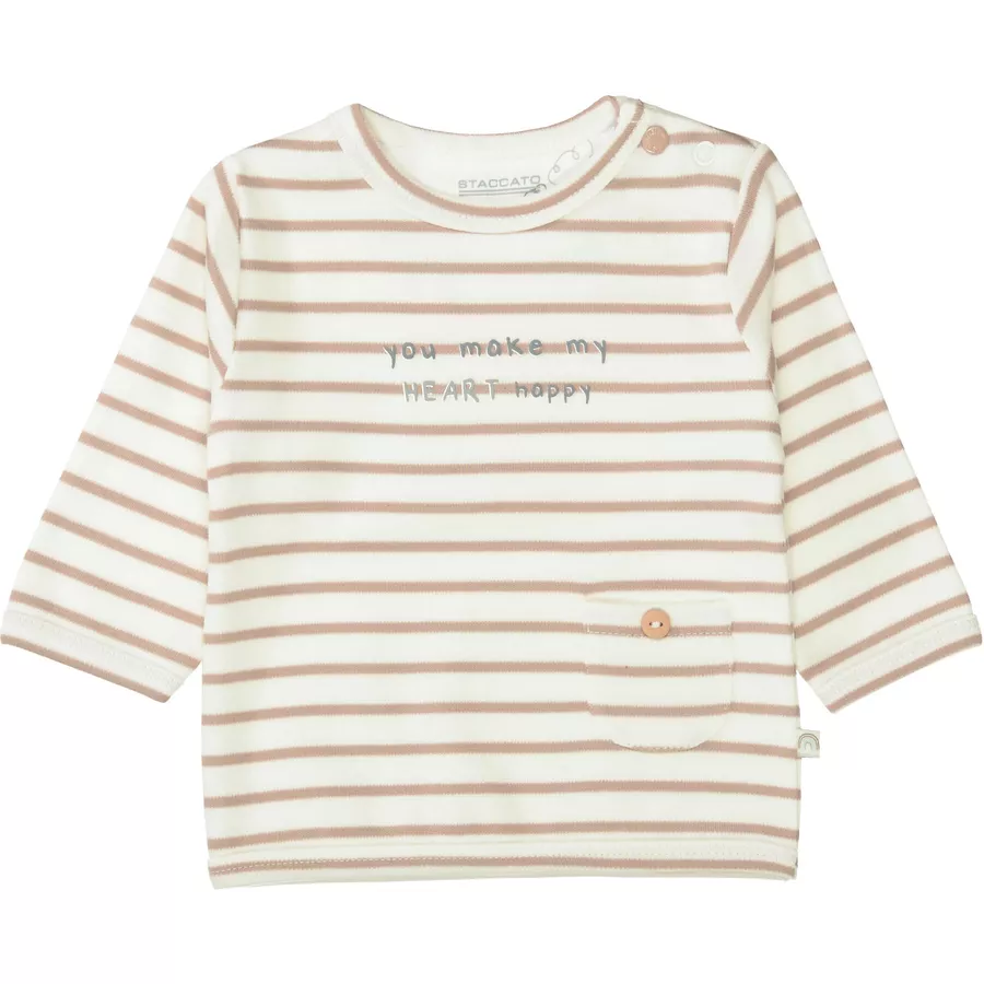 Staccato Shirt warm white gestreift
