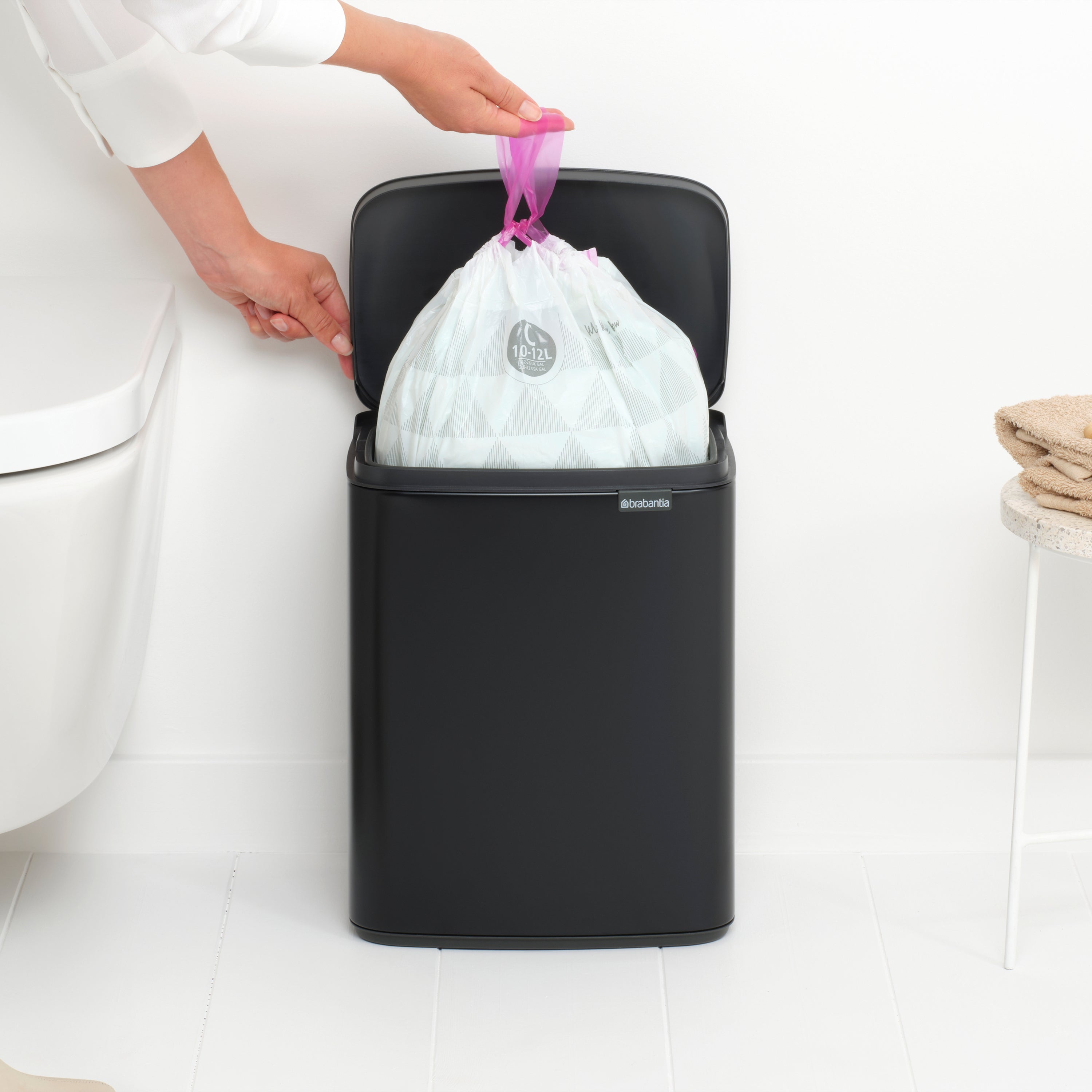 Brabantia Bo Afvalemmer 12 L - Matt Black