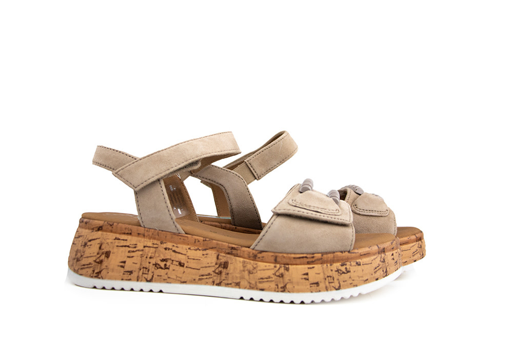 Gabor Sandaal Sand Suede Kork