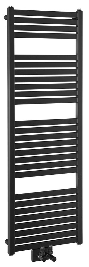 Sapho Tondi radiator zwart mat 45x133cm 561W