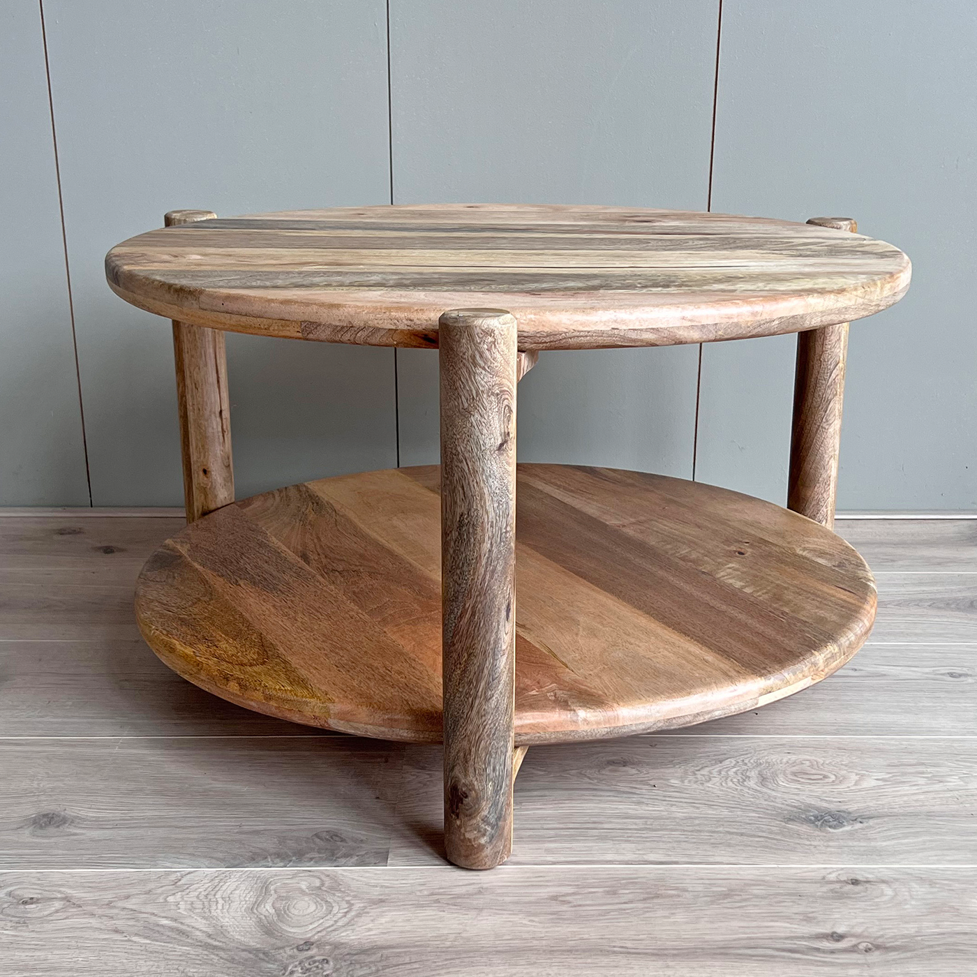 Mango salontafel naturel rond 65cm