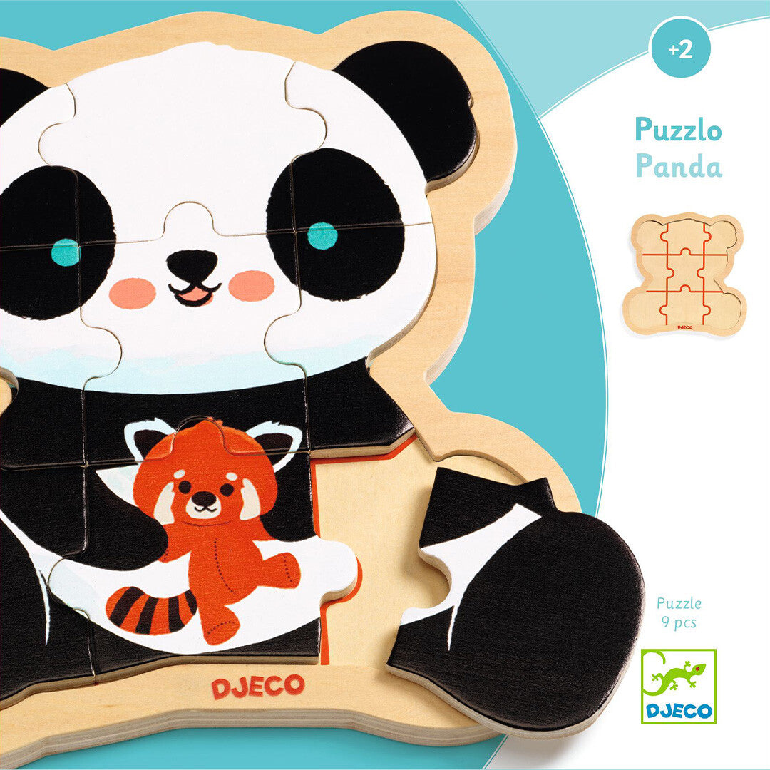 Djeco puzzel panda - 9st