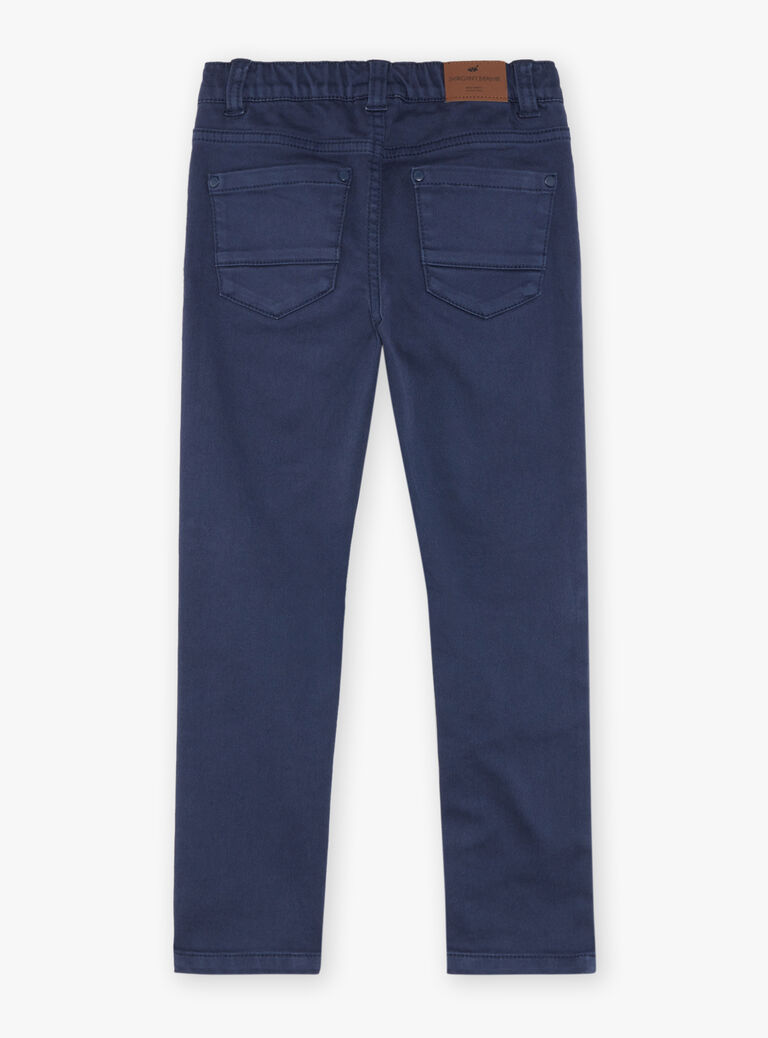 Pantalon regular bleu marine