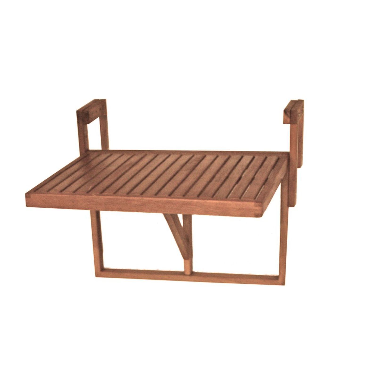 Balkon-Hängetisch BERKELEY - Eukalyptus - 60x45 cm
