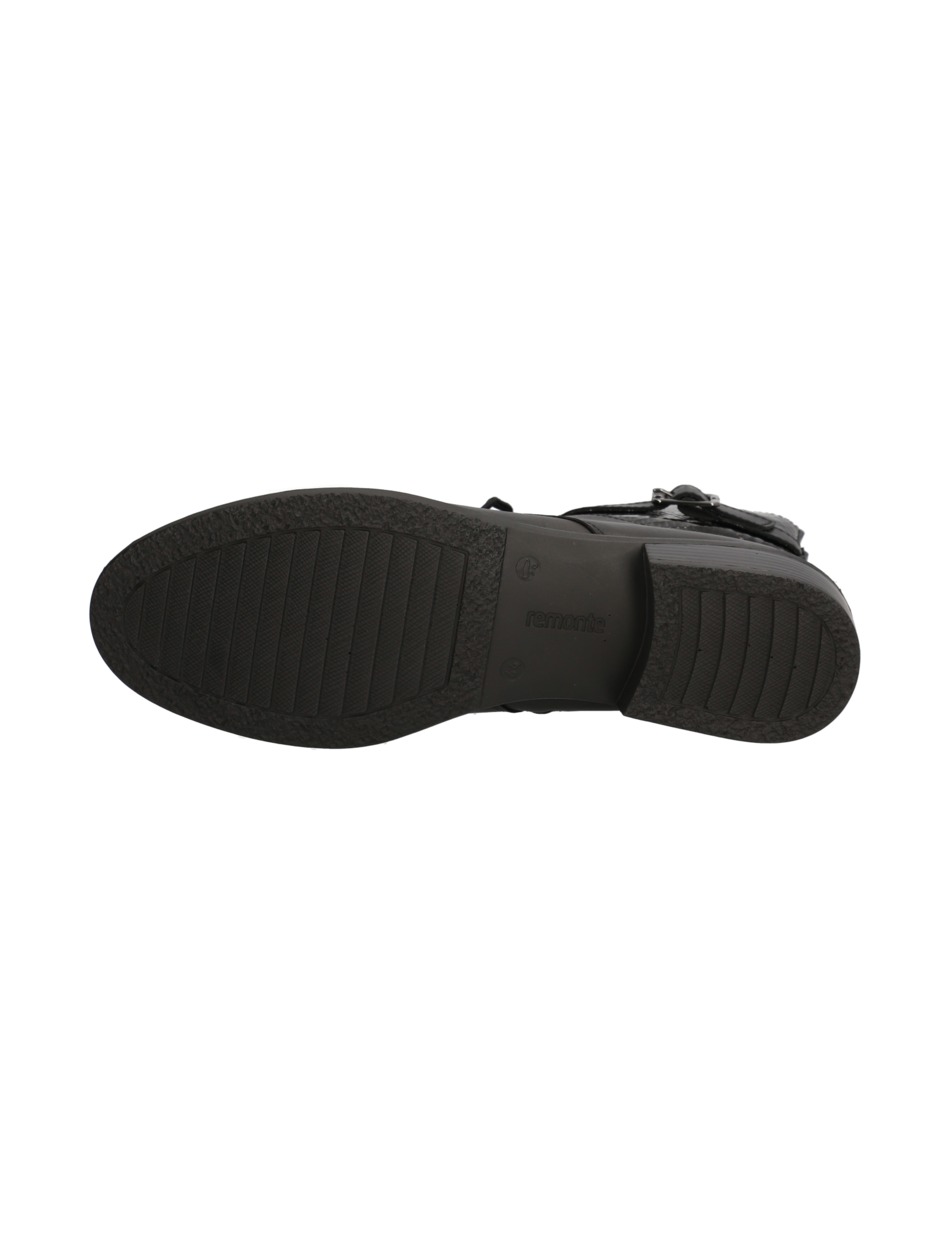 Lederkombination Schnürstiefelette