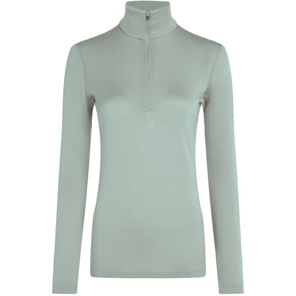 T-shirt thermique ICEBREAKER W 260 TECH LS HALF ZIP MOSS