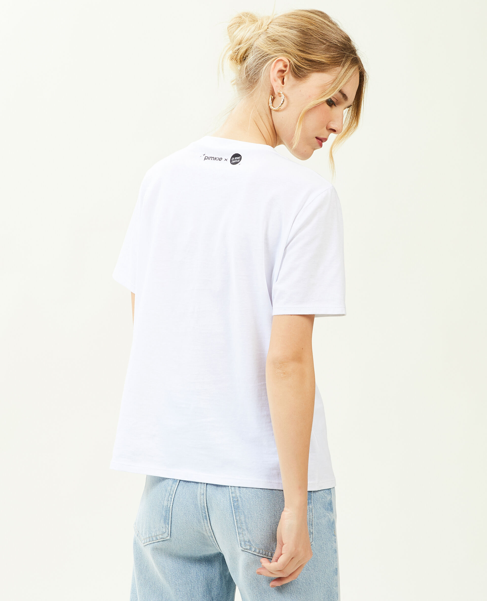T-shirt pimkie X En avant toute(s) - Blanc