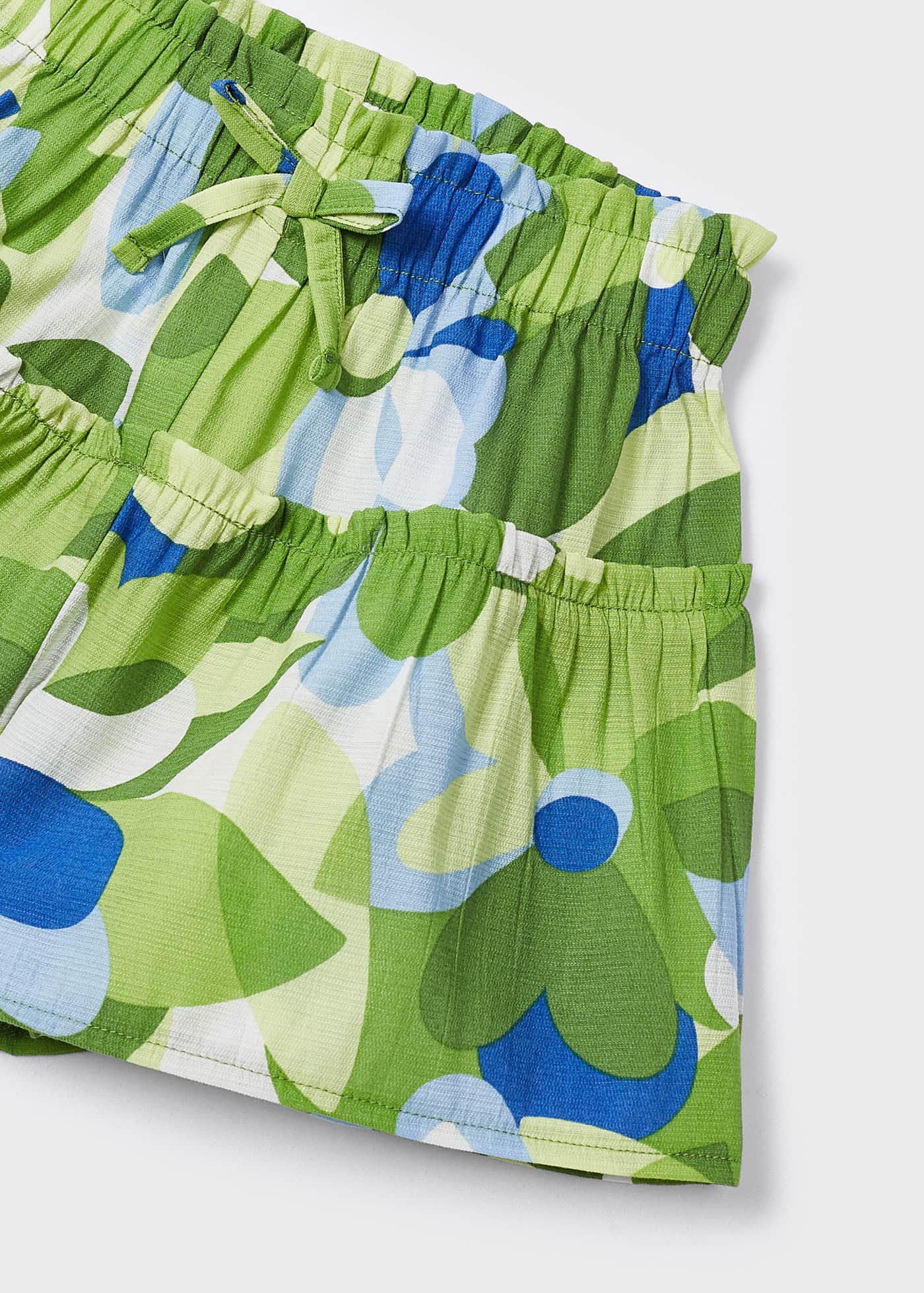 Calças-saia estampadas para meninas