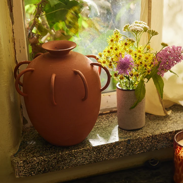 Hkliving - Objects Terracotta Vase, natural terracotta