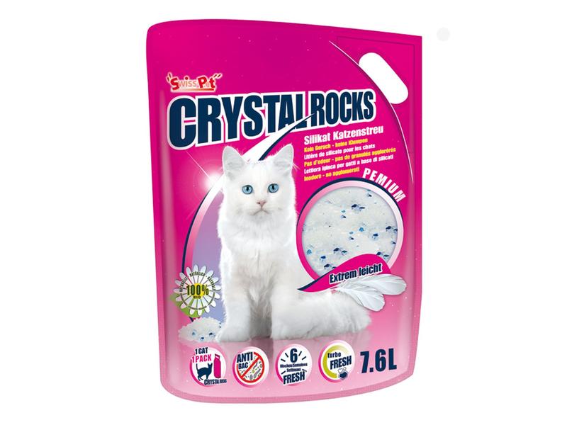Crystal Rocks Katzenstreu Silikat, 7.6 l, nicht klumpend Nicht klumpendes Katzenstreu