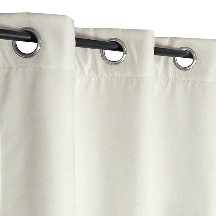 Rideau thermique 100% polyester avec œillets l.140 x H. 240 cm naturel