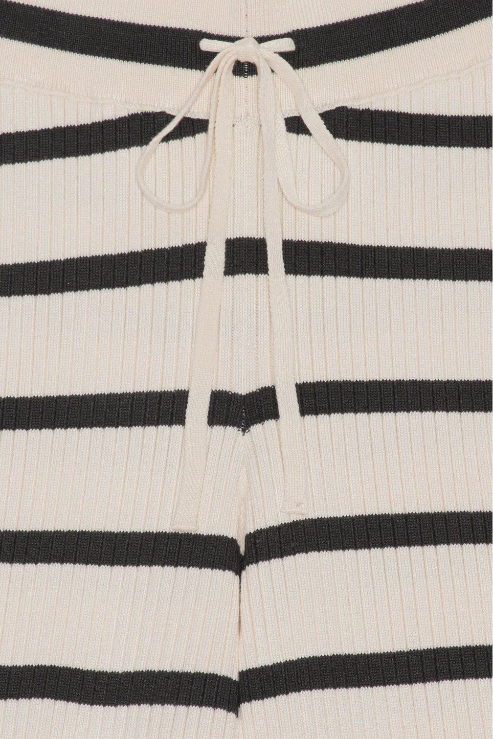 Moshi Moshi Mind  Seek Rib Stripe bukser - Ecru/Moonless