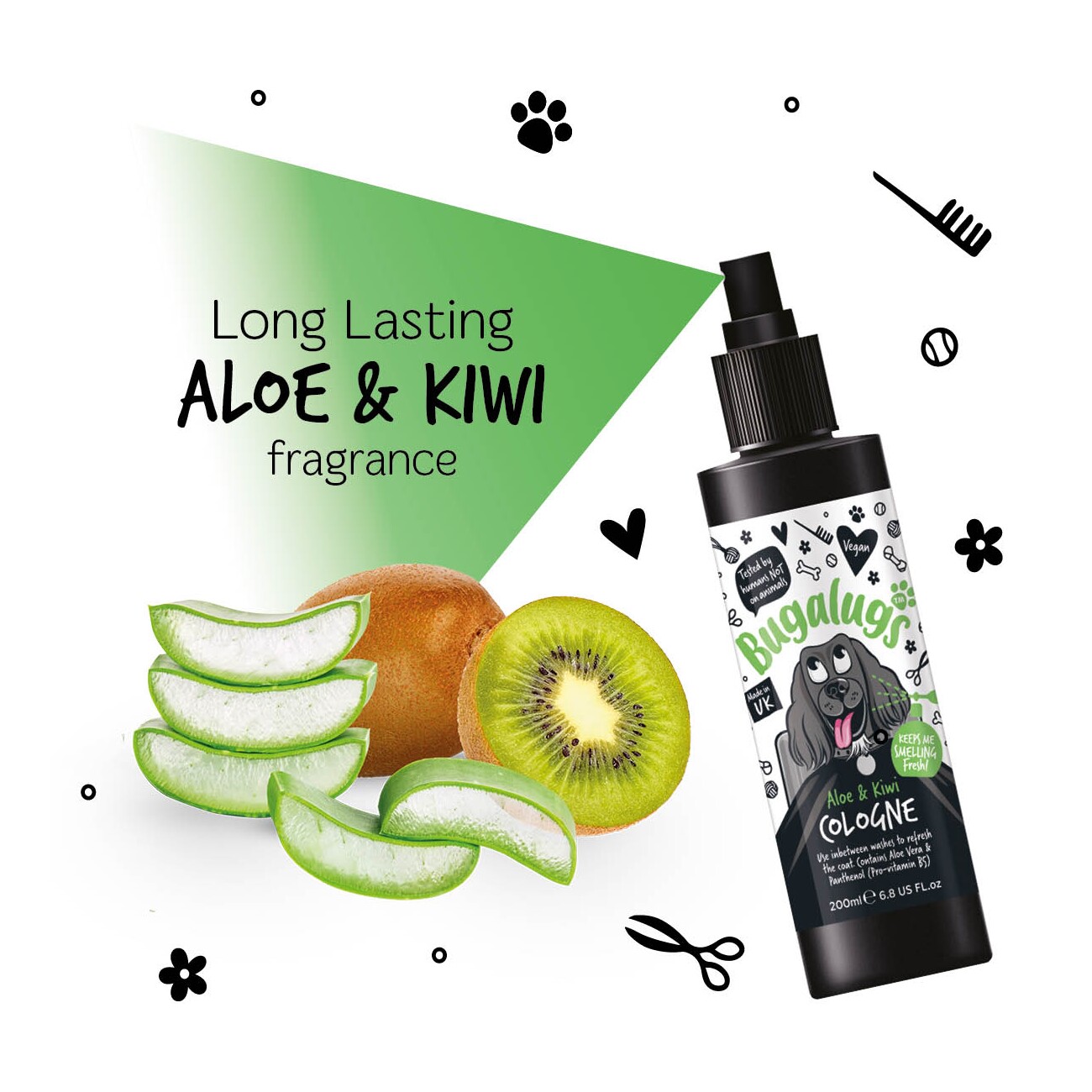 Bugalugs Hundeparfüm Aloe & Kiwi 200 ml