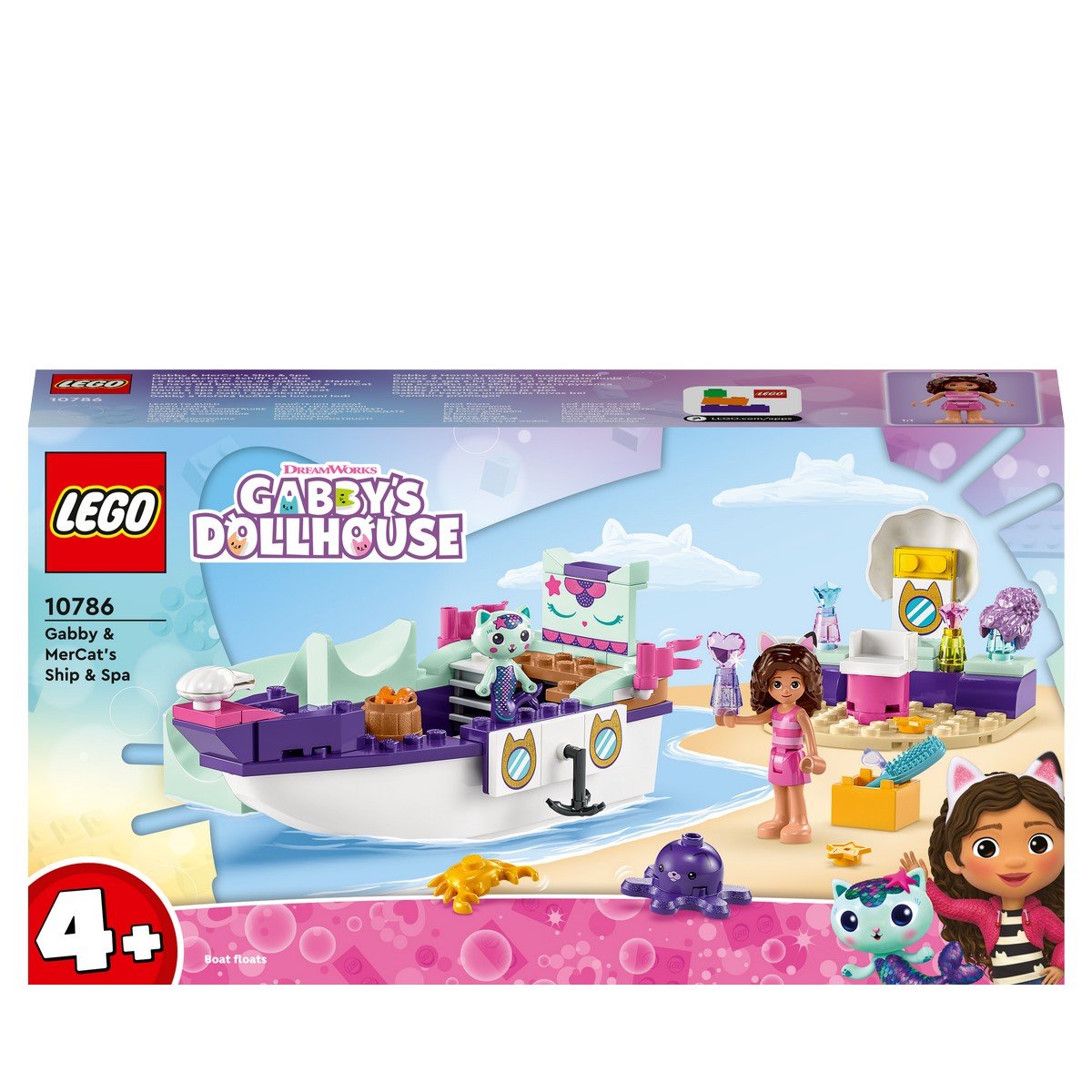 Bateau et spa de Gabby et Marine - Lego Gabby 10786