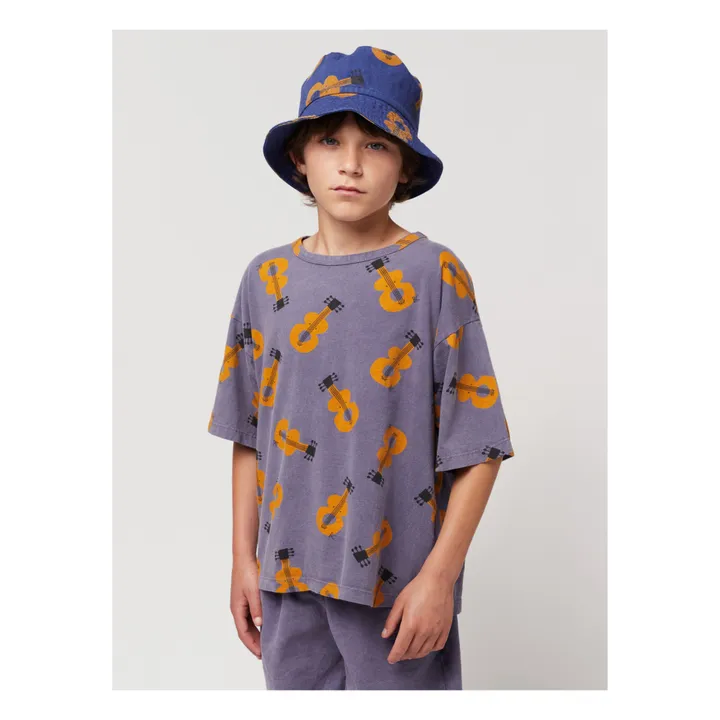 Bobo Choses T-Shirt Coton Bio Guitares | Gris anthracite