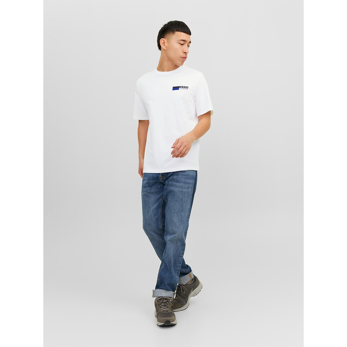 JACK & JONES<br>Camiseta de gola redonda com o logotipo da Jjecorp