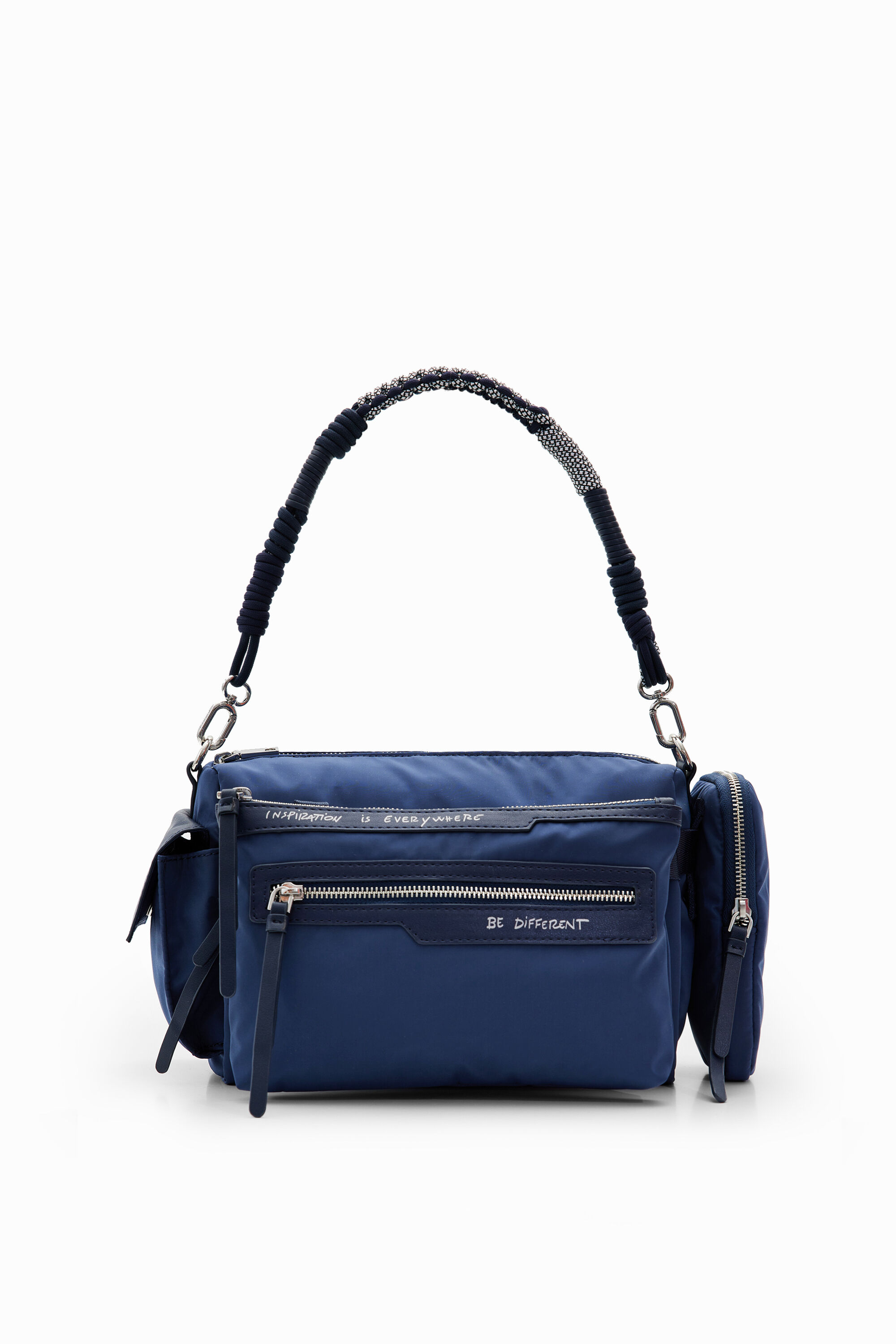 Bolsa mediana de nylon bolsillos