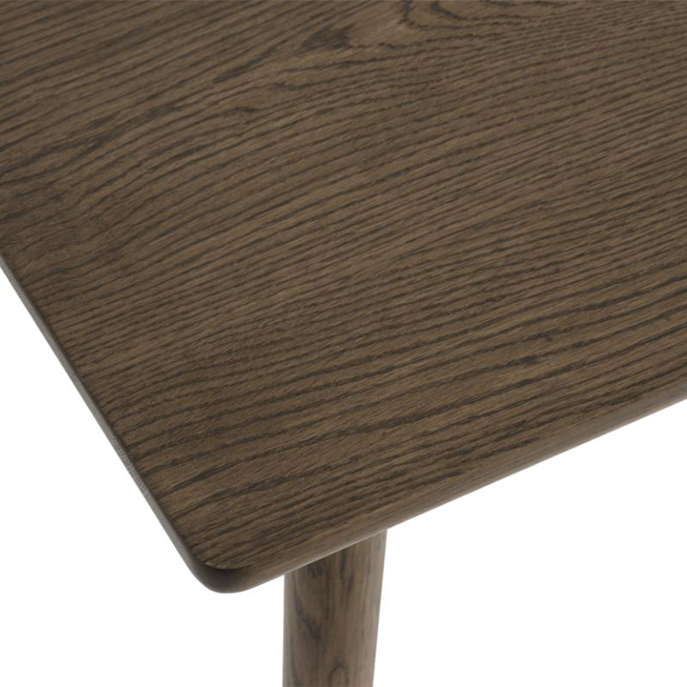 Verlengbare houten eettafel Boas - 150 x 90 cm Gerookt eiken