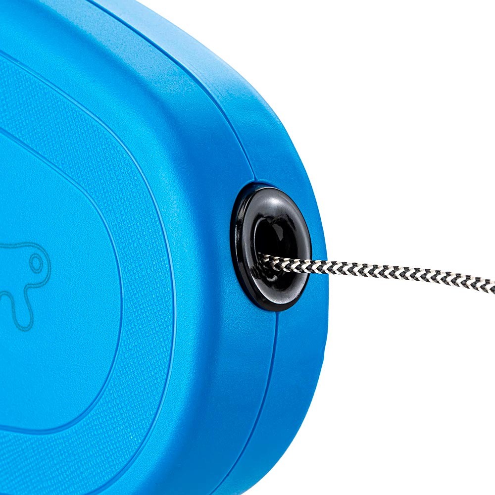 Laisse extensible pour grands chiens flippy one cord l , cordon rétractable 5 m, max 35 kg, bleu