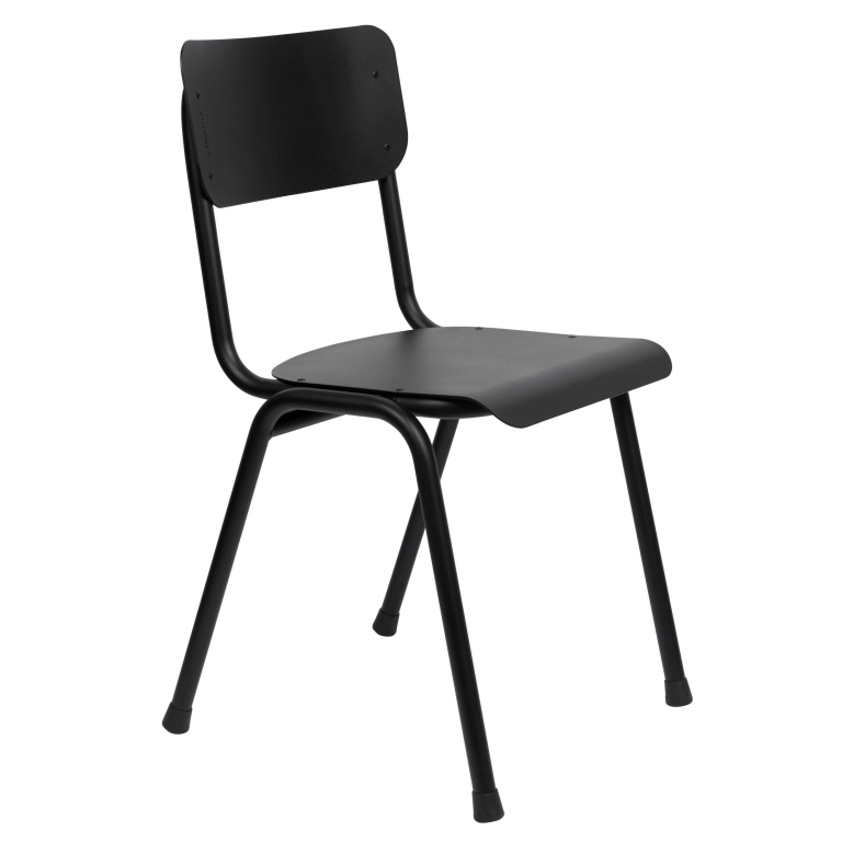 Zuiver Back to school tuinstoel zwart
