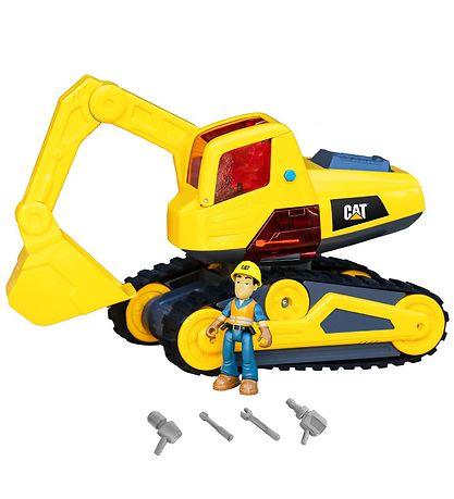 CAT Arbeitsmaschine m. Sound - 28 cm - Bagger/männlich m. Bart