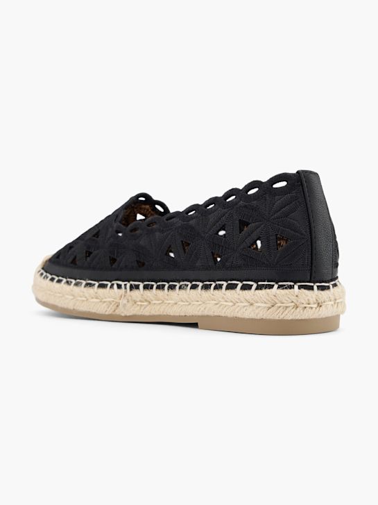 Graceland Espadrille Schwarz