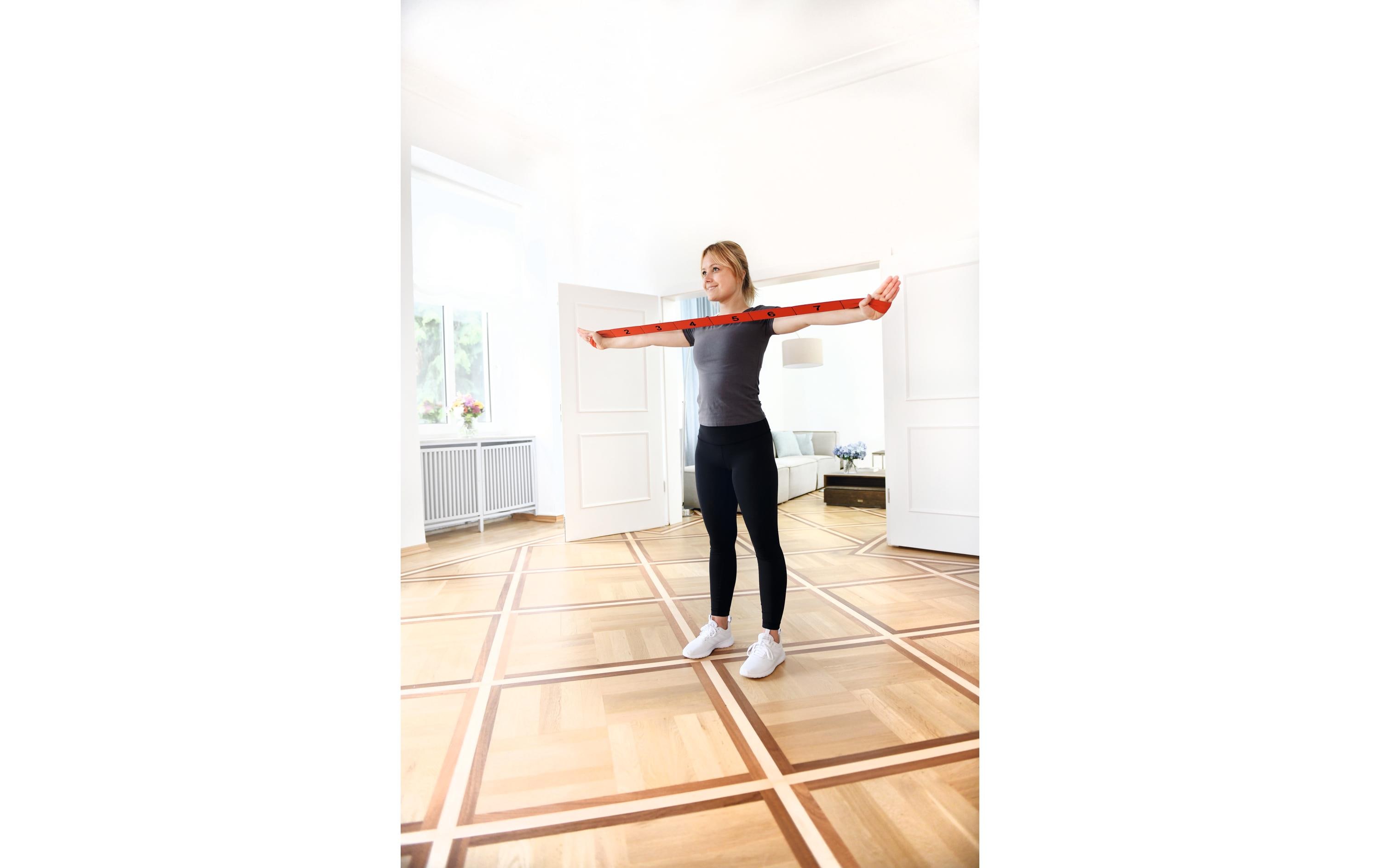 X-Tension Band Leicht, GelbElastisches Textilband mit 8 Schlaufen