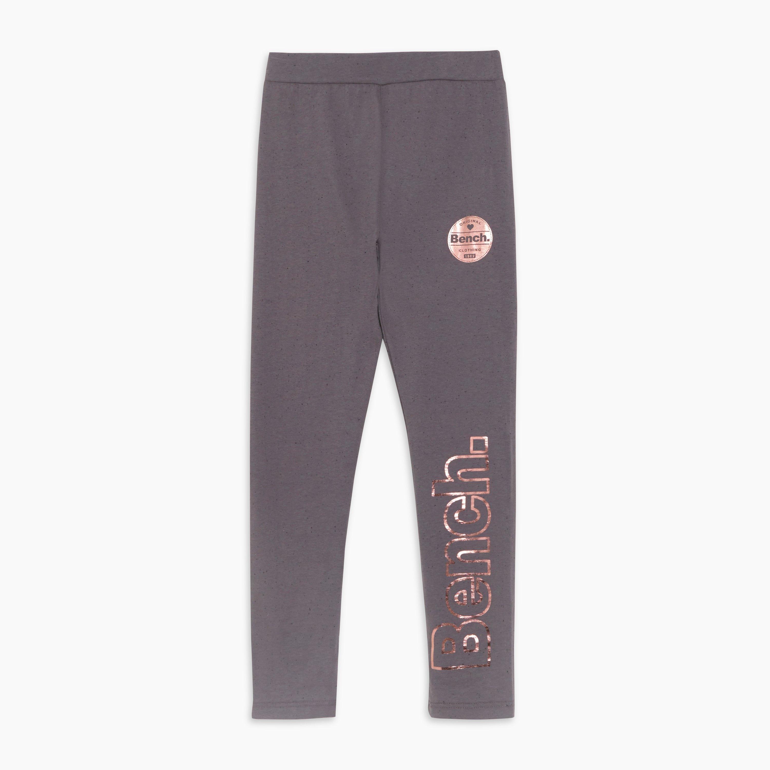 Bench Girls Pack of 2 Marl Pink Charocal Leggings
