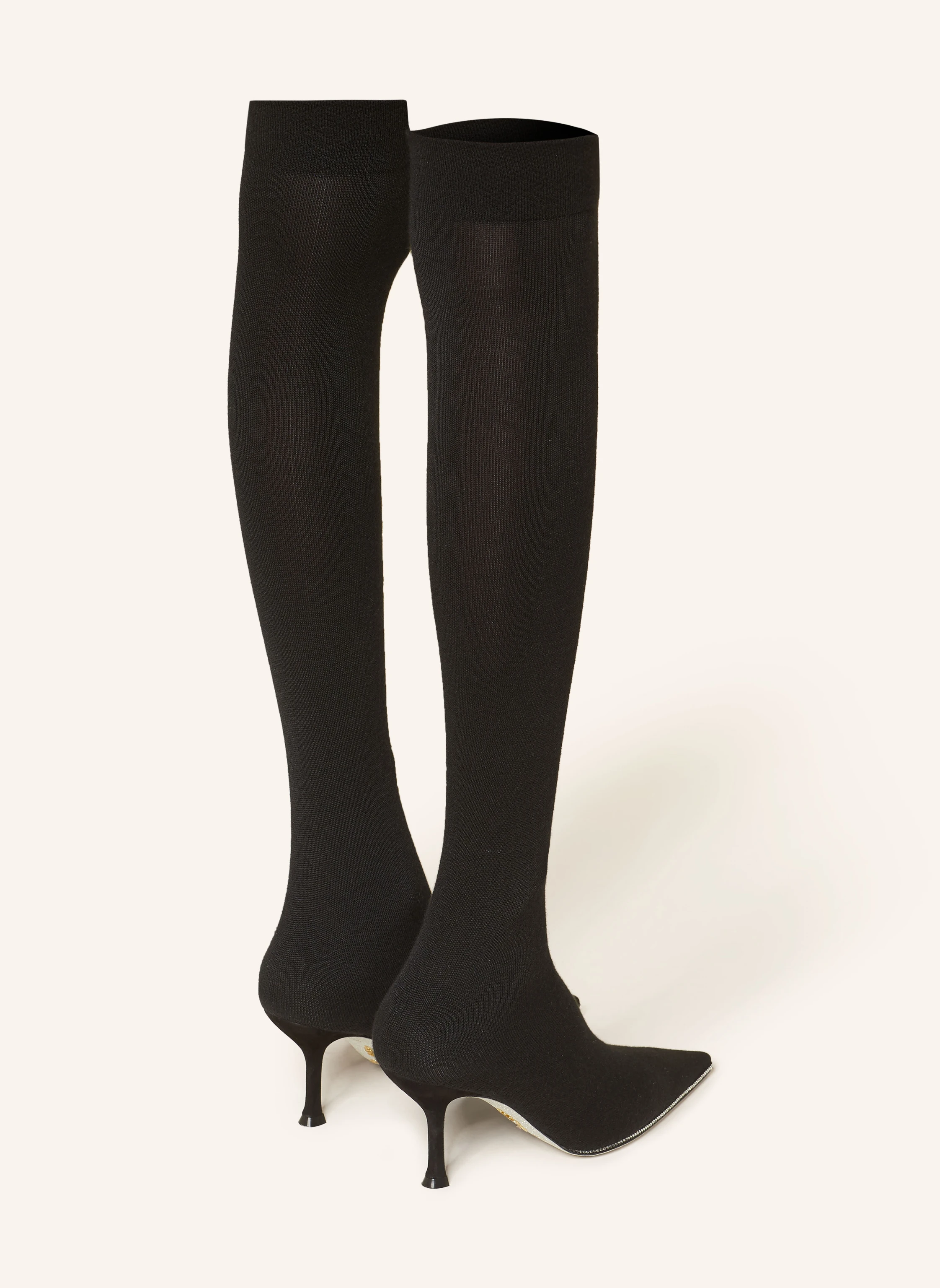 RENE CAOVILLA Overknee-Stiefel mit Schmucksteinen