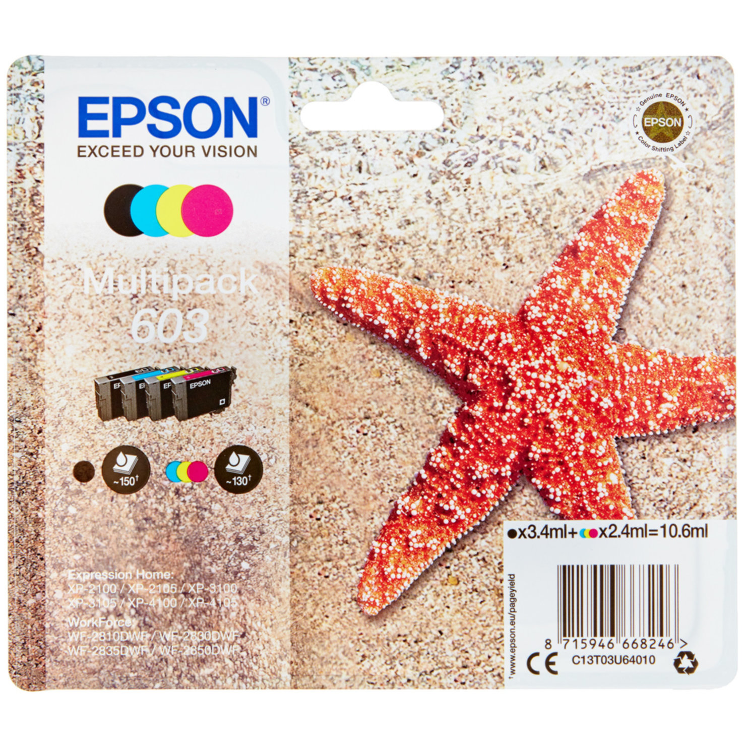 Epson Tintenpatrone Multipack 603 Seestern CMYBK