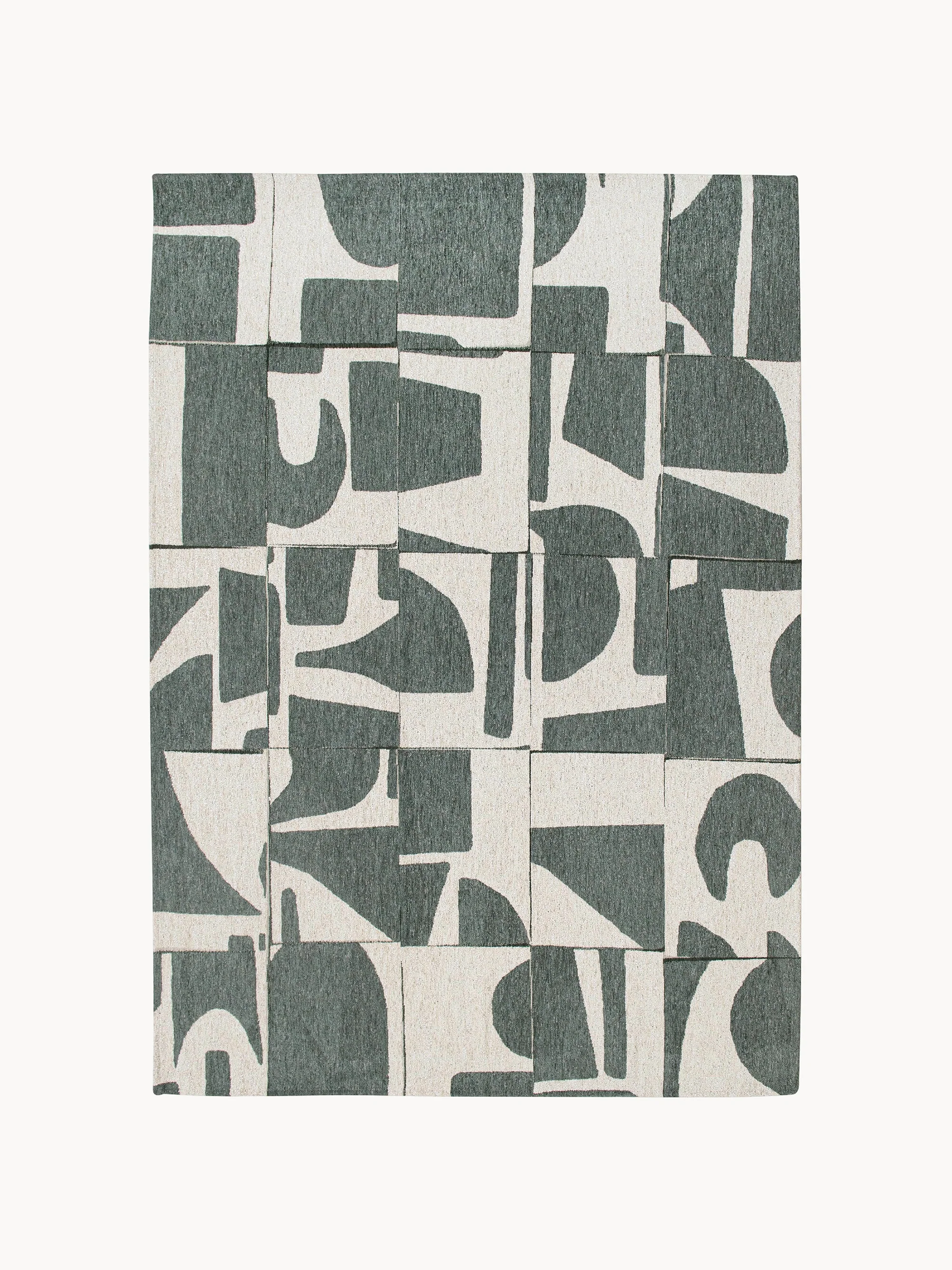 Wasbaar jacquard in- & outdoor vloerkleed Papercut