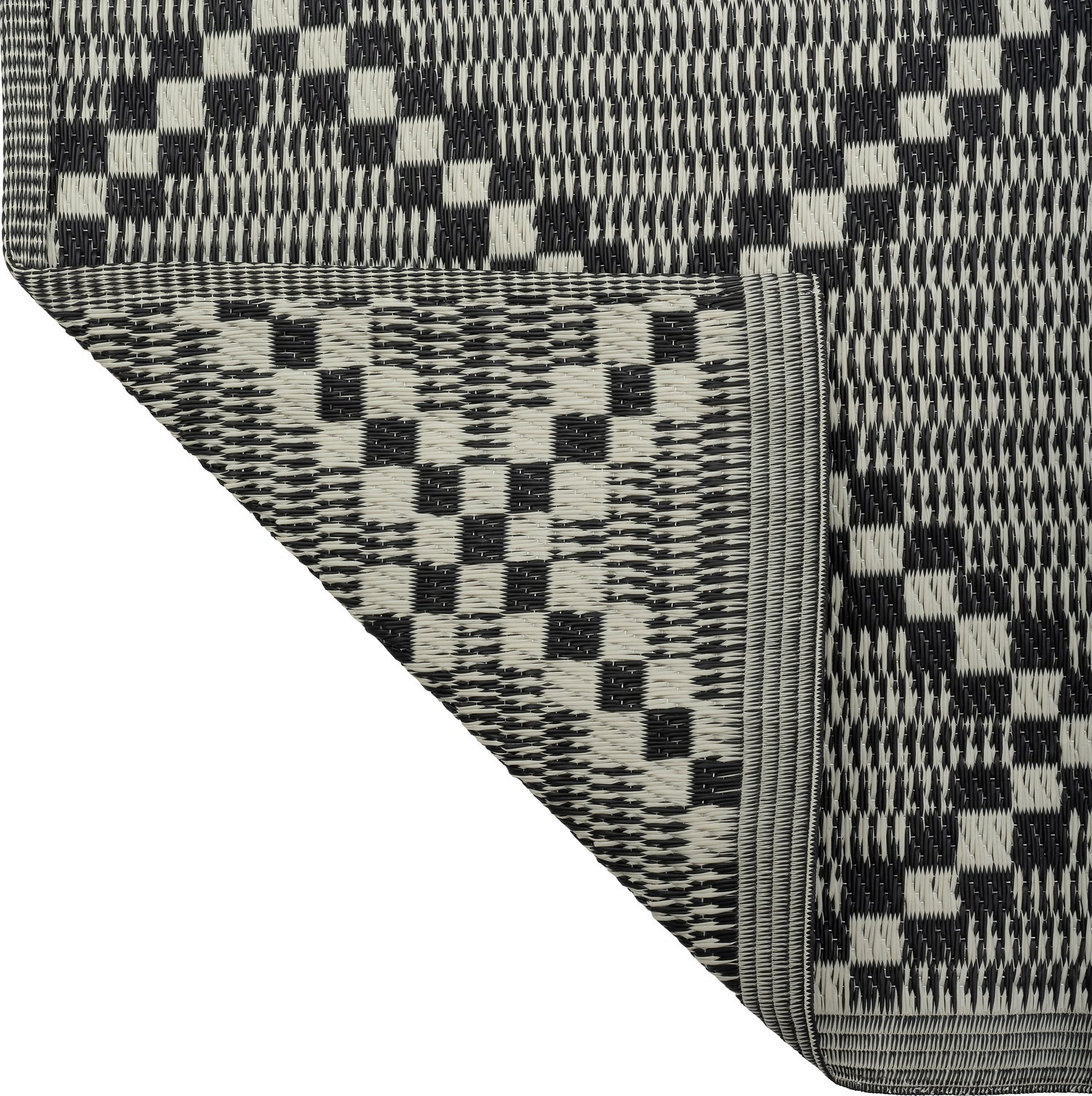 Intratuin buitenkleed Diana ruit grijs 150 x 210 cm
