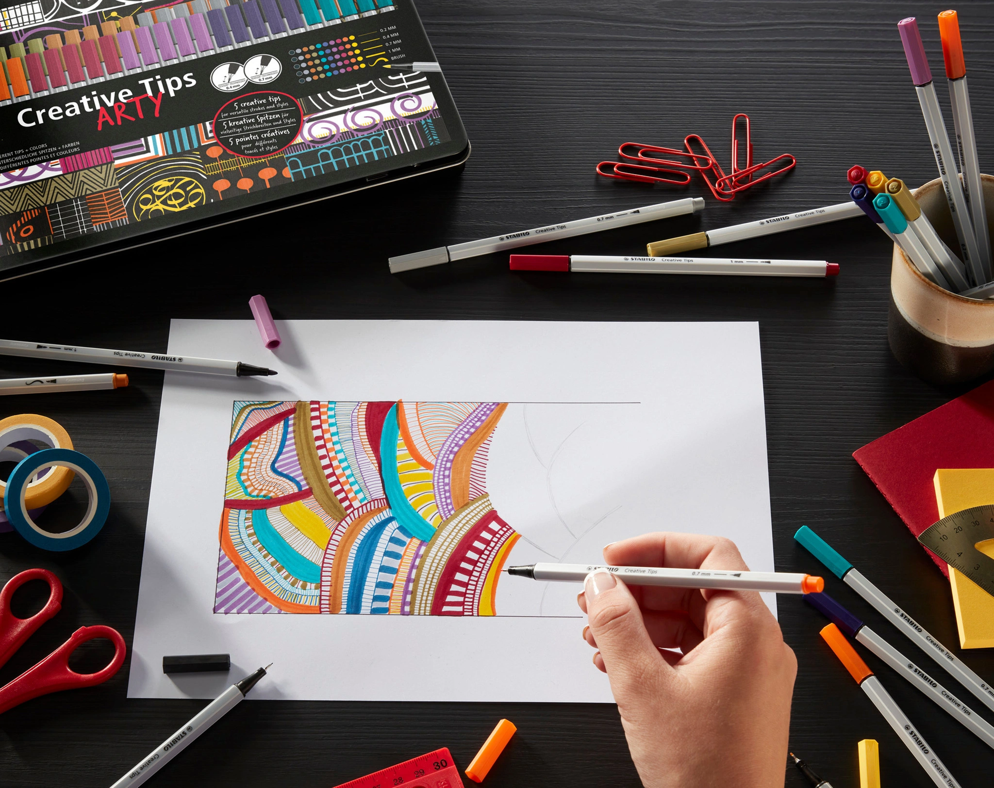 Filzstift STABILO® Creative Tips ARTY URBAN 50er-Pack