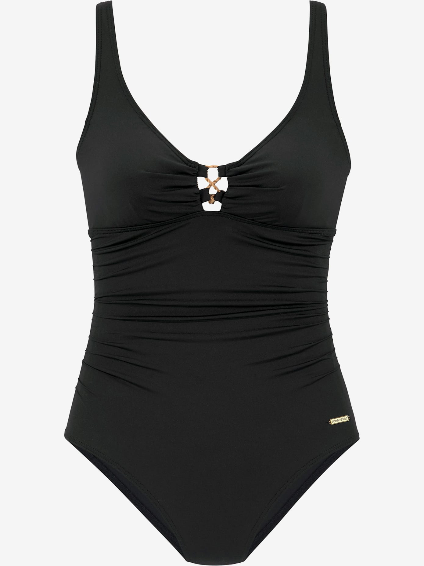 Maillot de bain laçage décoratif contrasté
