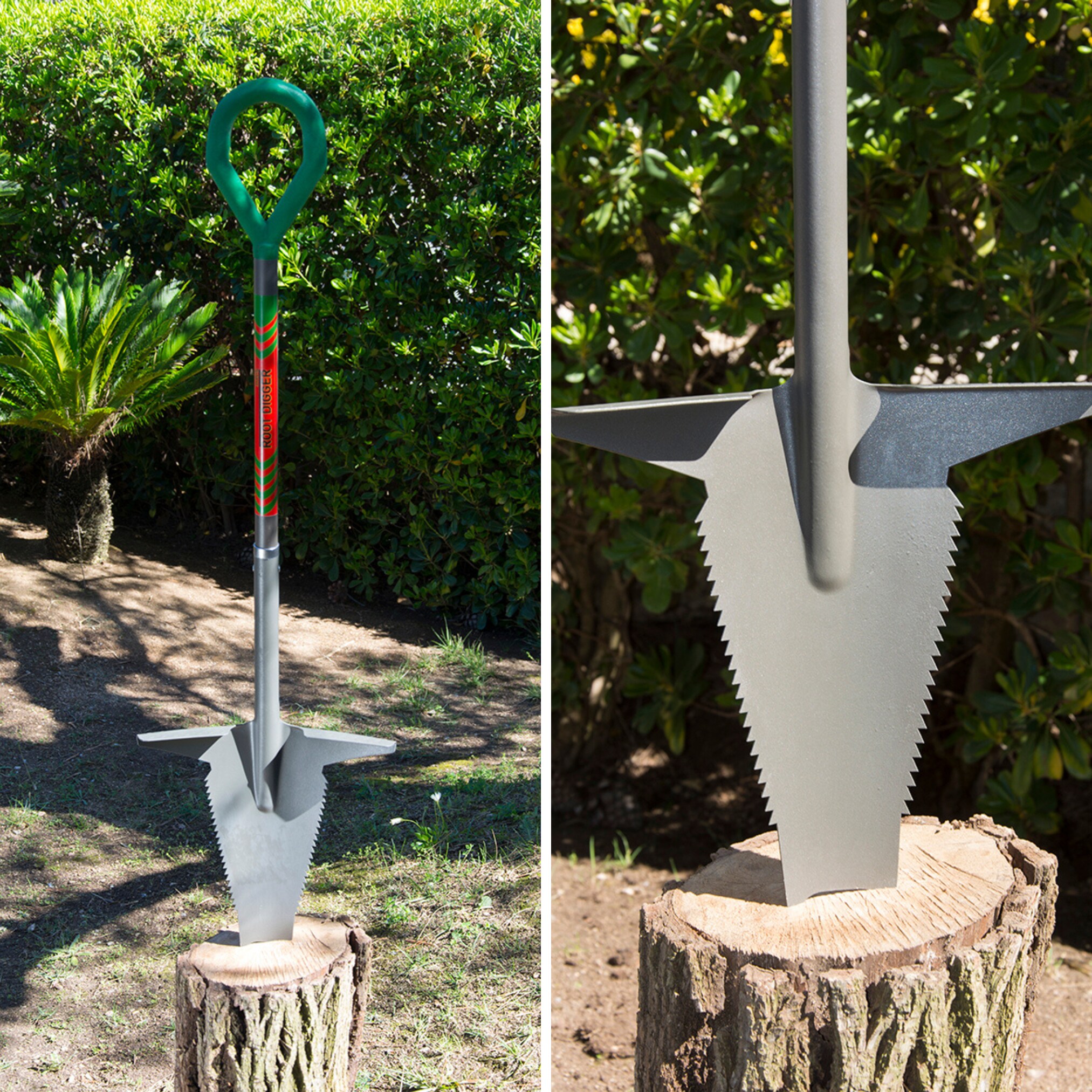 Starlyf® Wurzelspaten - Aus einem Guss - Spaten mit Säge Root Digger