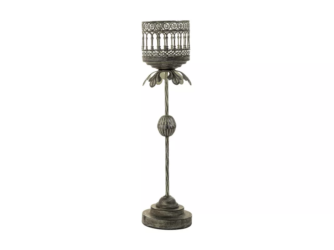 Chandelier en métal marron 13x13x51.5h