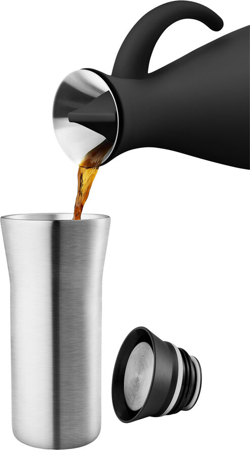 Eva Solo City To Go Cup recycl. ste/bla Steel/black