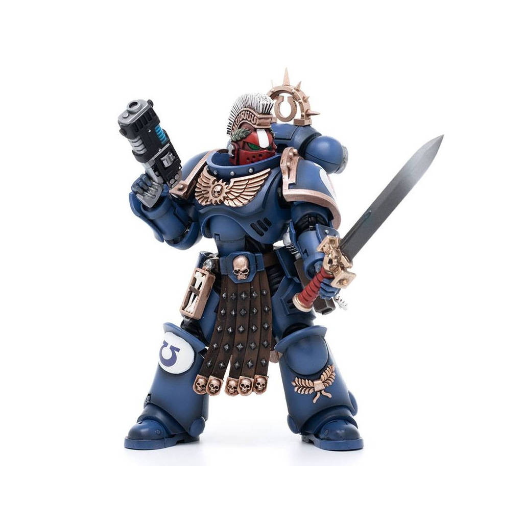 W40K - Figurine Joy Toy : Ultramarines Veteran Sergeant Icastus