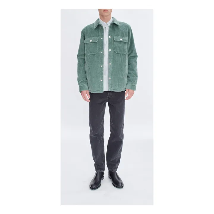 A.P.C. Blouson Velours Côtelé Alex | Vert