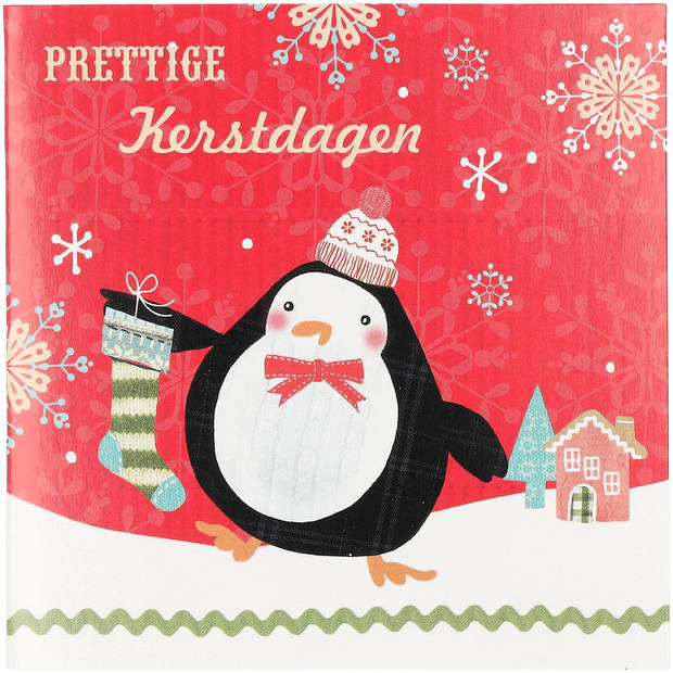 Mini Kerstkaarten vierkant in doosje 30st