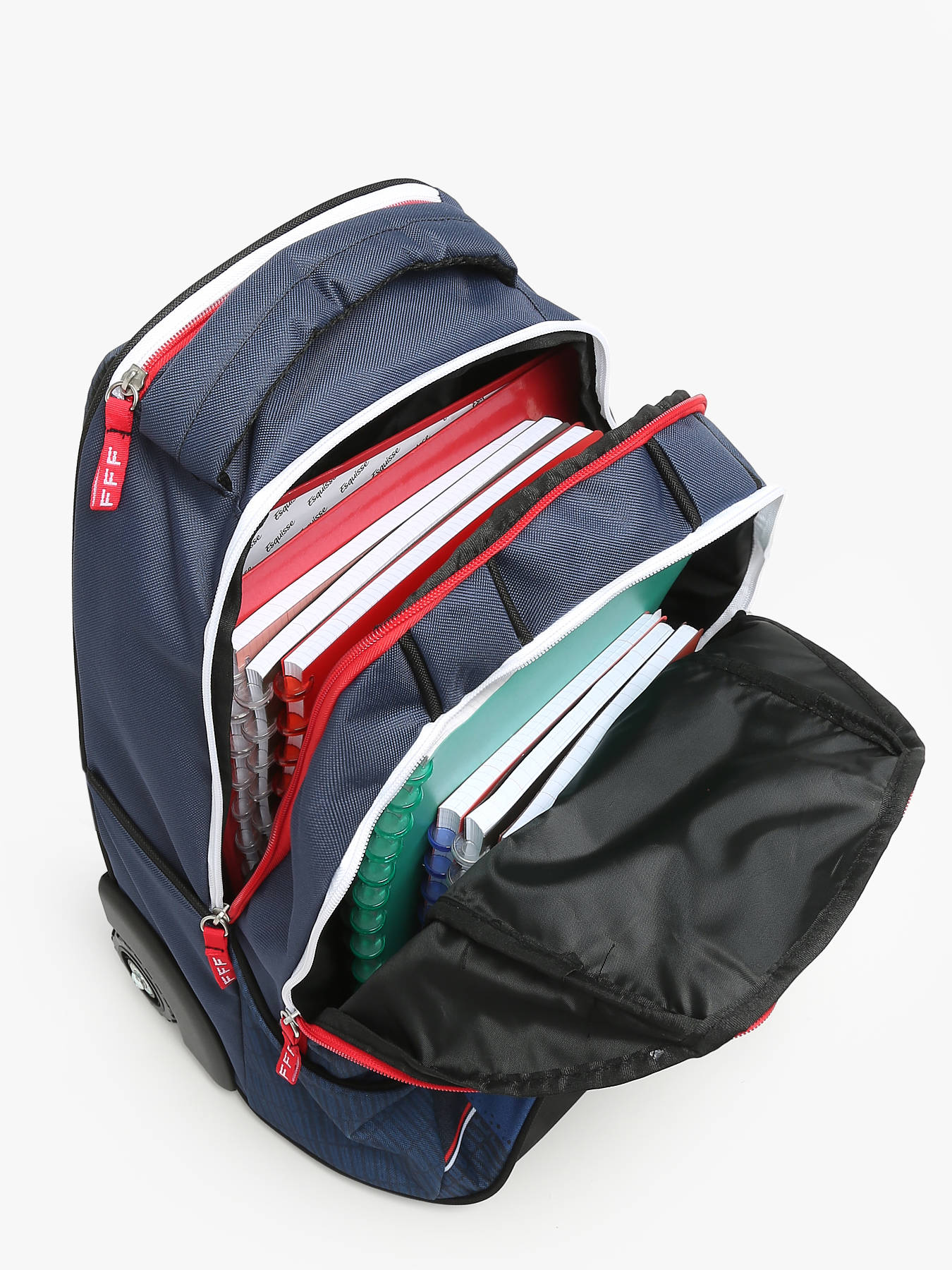 Sac a dos  roulettes 2 compartiments PARIS ST GERMAIN
