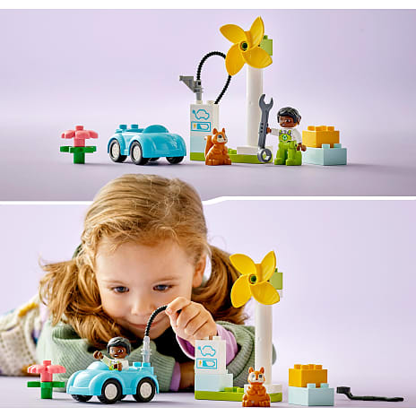 LEGO® DUPLO® By Vindmølle og elbil 10985