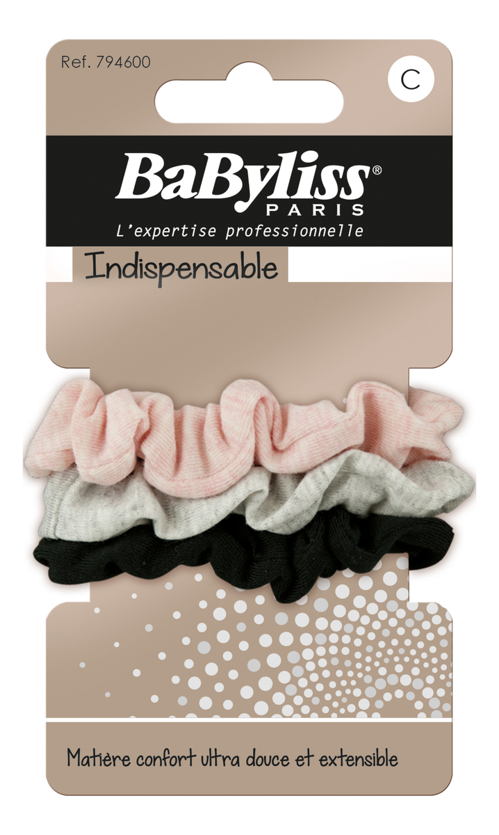 Babyliss Scrunchie Hårelastikker - 3 stk.