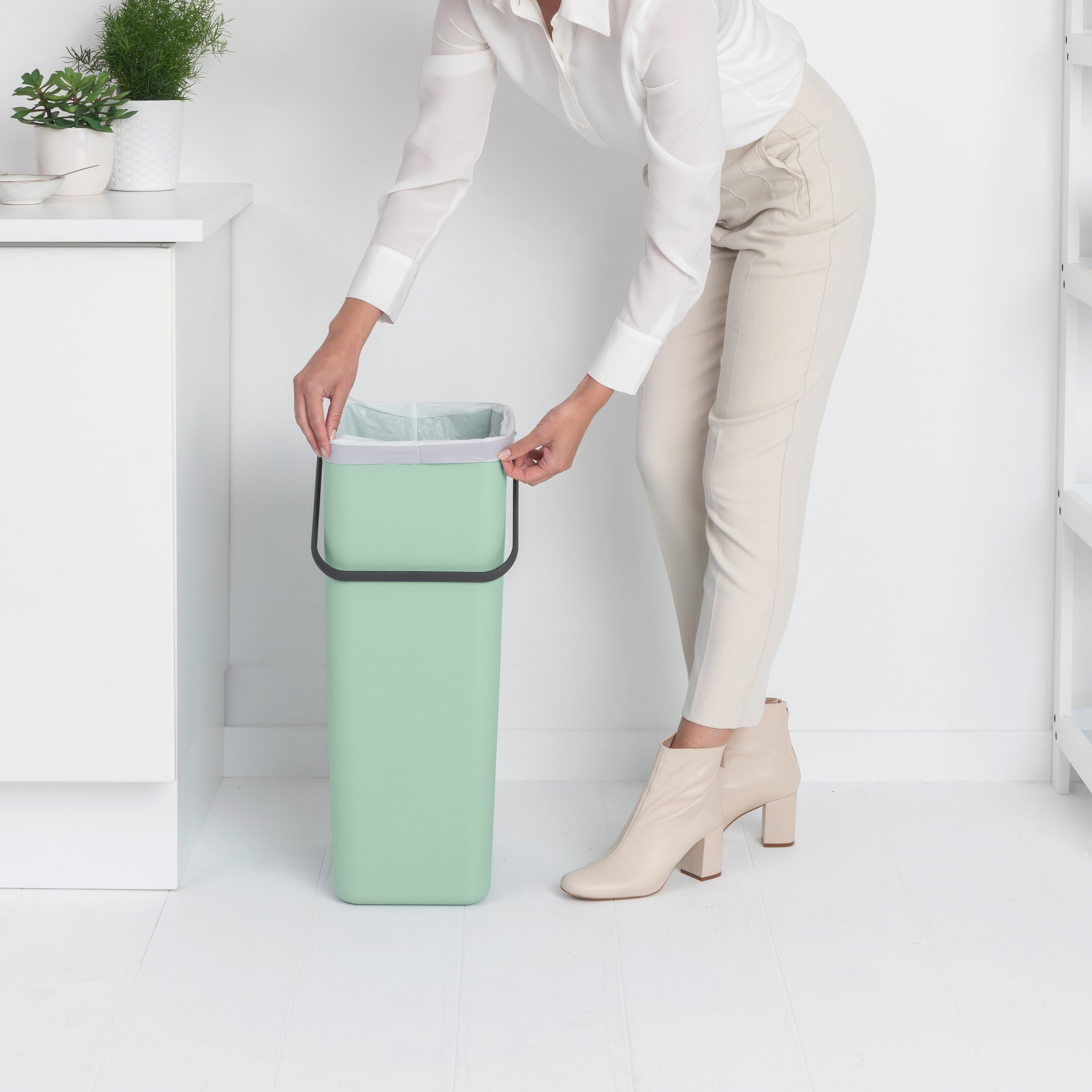 Brabantia Sort & Go Afvalemmer 40 L - Mintgroen