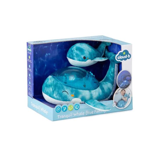 Veilleuse Baleine Tranquil Whale™ Family   Bleue        de               Cloud B
