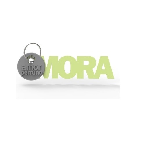 Chaveiro personalizado Seron com estampa de cachorro verde menta