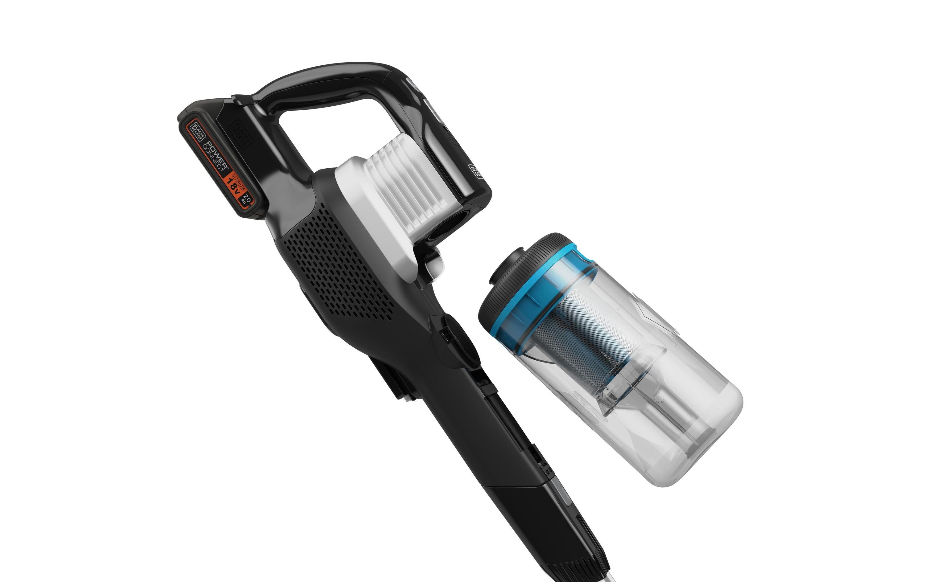 Akku-Hand- und Stielsauger BHFEB520D1 Grau/Schwarz<br>Kabelloser Staubsauger mit Lichtstrahl-Stauberkennung