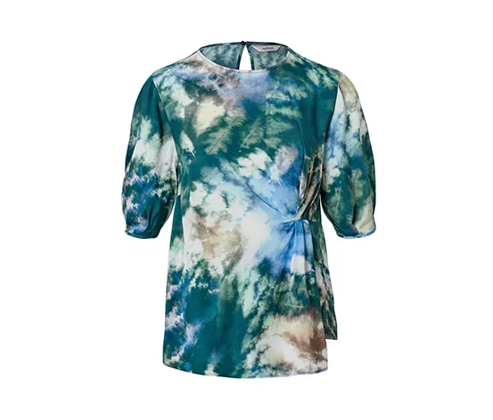Bluse mit Falten